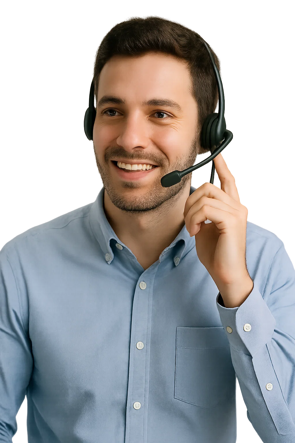 Widok pracy zespołu sprzedaży w systemie call center